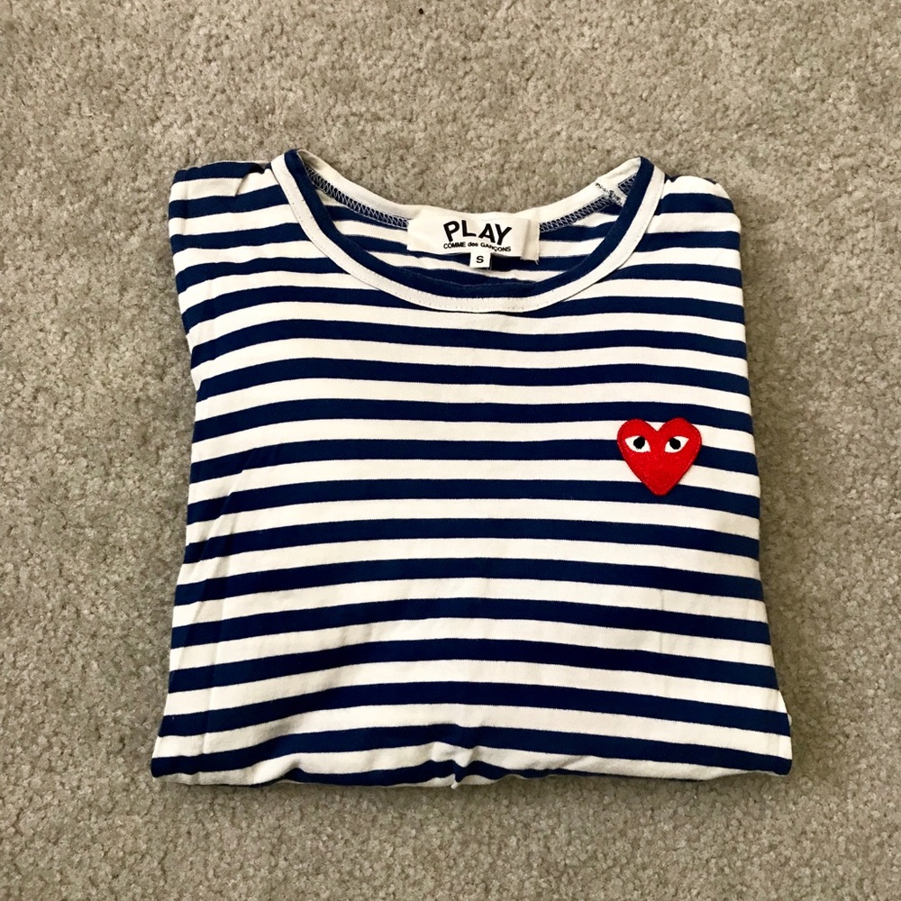 Comme de garcon stripe long sleeve shirt